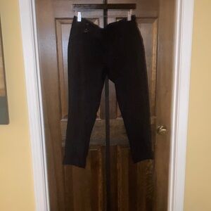 Studio Y Black Chinos with Slim Fit and Textured Fabric